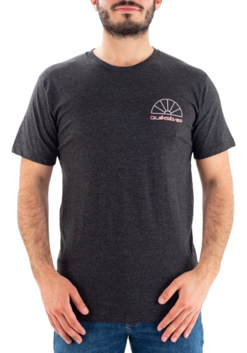 Quiksilver Remera Manga Corta Sun Reflections Mod Negra