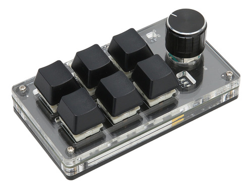 Teclado Mecânico Para Jogos, 6 Teclas, 1 Botão, Pequeno Usb