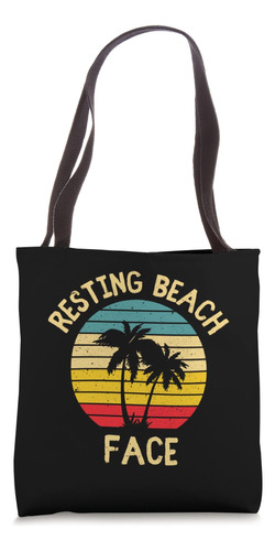 Camiseta Con Cara De Playa En Reposo Esencial Retro Para Vac