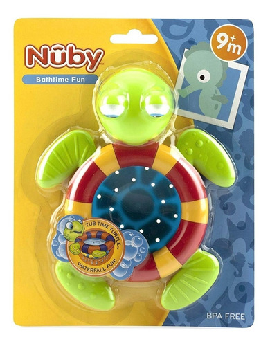 Imagen 8 de 8 de Juego De Agua Para La Bañera Bebe Nuby Tortuga Para El Baño