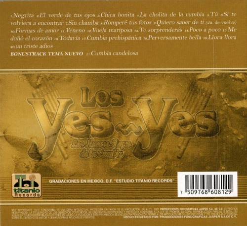 Los Yes - Yes - Oro Puro 20 Éxitos Cd