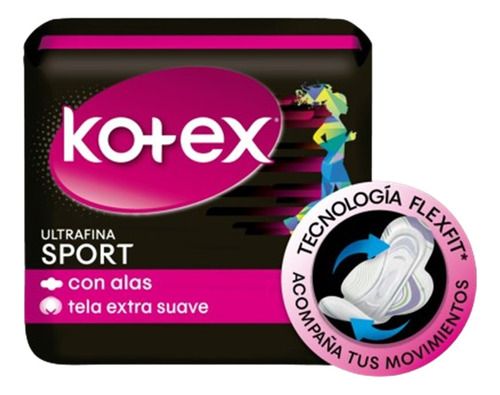 Toallas Kotex Sport Ultra Fina X 10 - Unidad a $530