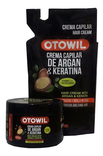 Tratamiento Capilar De Argan & Keratina + Doypack X250gr