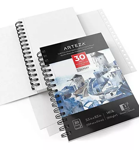 Artisto 5.5X8.5 Premium Sketch Book Set, Pack of 3 (300 Sheets