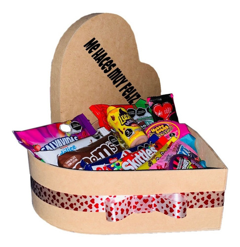 Regalo Caja Corazón Con Dulces Para Toda Ocasión.
