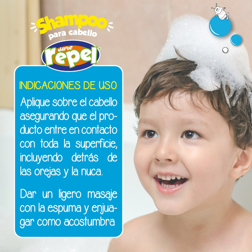 Shampoo Antipiojos Sure Repel Árbol De Té Pack2 Con 2 Peines