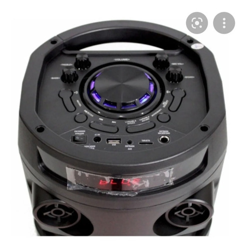 Parlante Portatil Radio Usb Bluetooth Potencia 4000w Karaoke Luces Led Inalambrico Bateria Y 220v + Microfono + Sonido