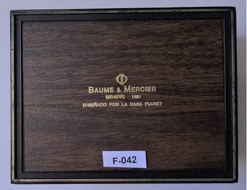 Estuche Original P/reloj Baume & Mercier Fotos Reales # F-04