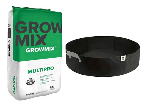 Sustrato Growmix Multipro 80lts Con Huerta Geotextil 70lts