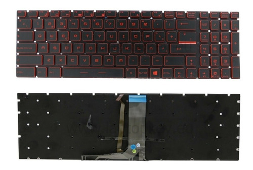 Teclado Compatible Con Msi Gl62 Gl72 Gl62m Gl72m Backlight