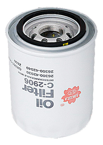 Filtro Aceite P/ Hyundai Mighty Ex6 L4 2.9l Diesel 19 Sakura