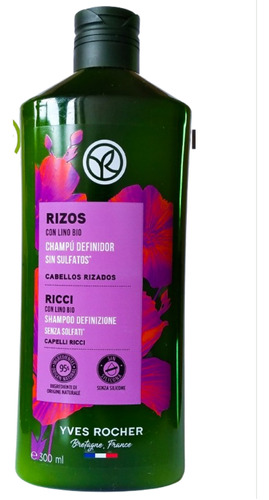 Shampoo Definidor De Rizos Yves Rocher Rizos 