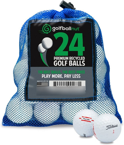 Pelotas De Golf Titleist Recycled Training Malla Con 24 Pzs