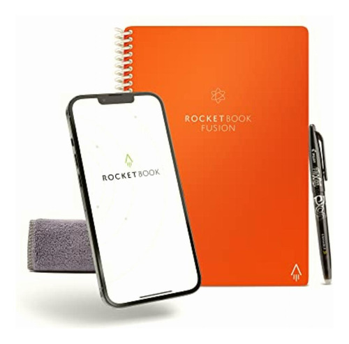 Rocketbook Fusion Smart Reusable Notebook Naranja