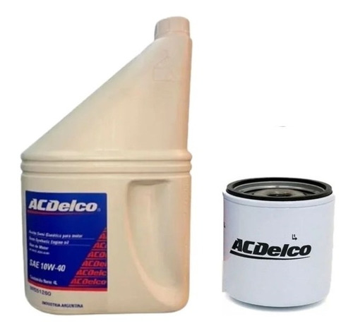 Filtro Aceite Chevrolet 100% Celta + Aceite Semisint Acdelco