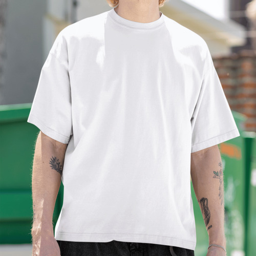Camiseta Oversize Lisa Para Hombre