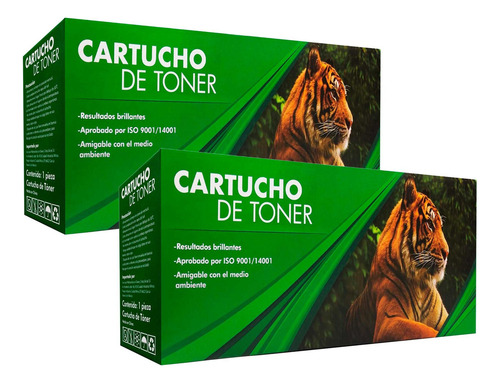 Pack 2 Toner Compatible Con 85a 35a 36a M1132 P1102w P1109w Negro
