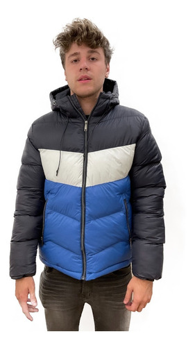 Campera Combinada Amsterdam Hombre Importada Impermeable