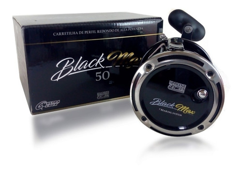 Carretilha Black Max Nova 50 Marine Sports - Extra Pesada