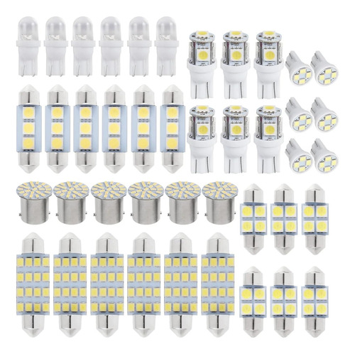 Juego De 42 Focos Led Para Auto Kit De Luces Interiores