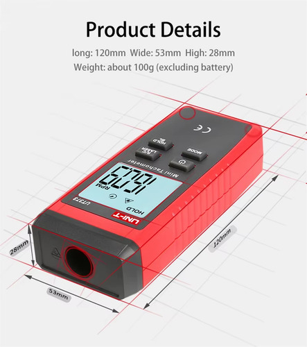 Tacometro Digital Laser Unit-t Ut373 (sin Contacto)
