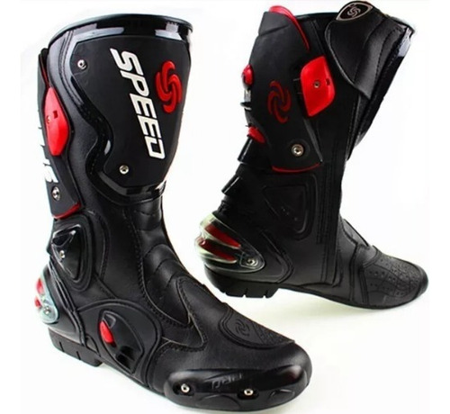 Botas Moto Motociclista Speed Con Protecciones 100% Piel