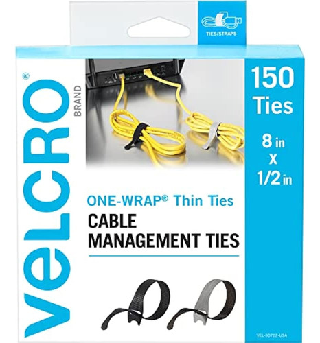 Paquete Económico De 150 Bridas Para Cables Marca Velcro | R