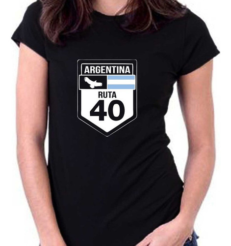 Remera Mujer Ruta 40 100% Algodón Calidad Premium