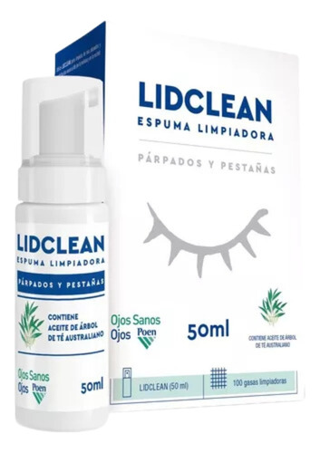 Lidclean Espuma De Higiene De Párpados Y Pestañas 50ml