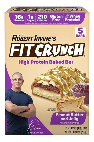 Fitcrunch Peanut Butter And Jelly Baked Snack 4 Bars