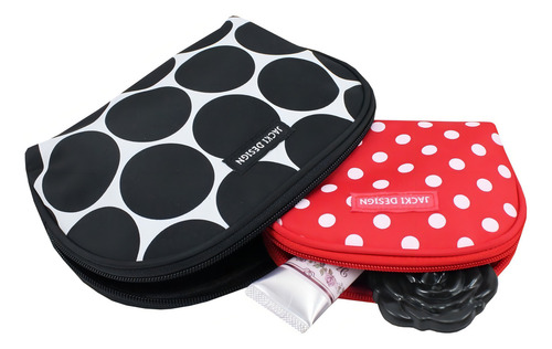 Kit 2 Necessaires Feminina Dots Jacki Design - Ahl19830 Cor Preto