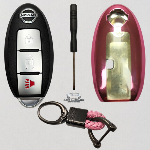 Funda Llave Nissan Sentra Versa Xtrail Altima Rogue Rosa Tpu