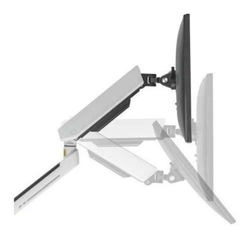 Imagem 1 de 4 de Suporte Gamer Para Monitor Universal Led De 17 À 27 Prata