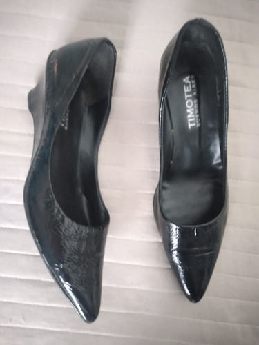 Zapatos De Vestir De Diseño Negros Marca Timotea Bs As T 37 