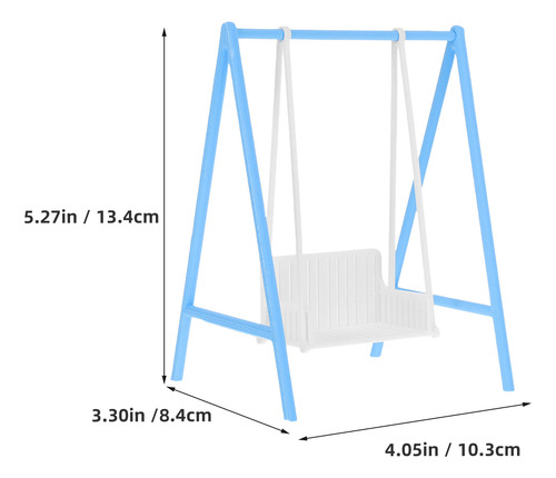 Mini Swing: Móveis De Casa De Bonecas Porch Swing Em Miniatu