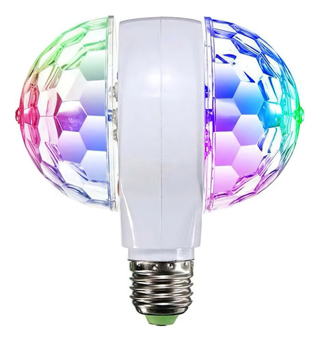 Lampara Giratoria Led Doble De Colores Rgb Rotating Lamp