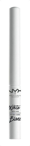 Delineador líquido NYX Professional Makeup White Liquid Liner color white con acabado mate