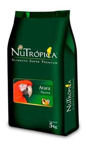 Nutrópica Ração Natural Para Araras Com Frutas - 5kg
