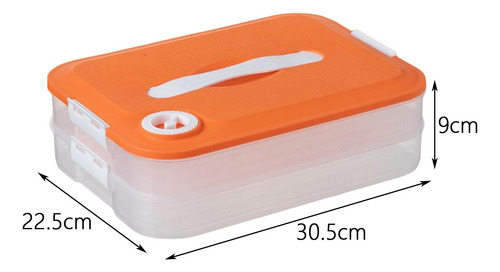 Caja De Almacenamiento De Bolas De Naranja De 2 Capas
