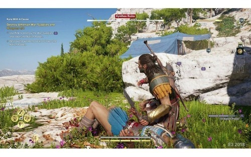 Assassins Creed Odyssey Xbox One + Figura De Leónidas A.c (Usado)
