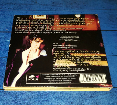 Antonio Orozco Semilla Del Cd+dvd España Maceo-disquería (Usado)