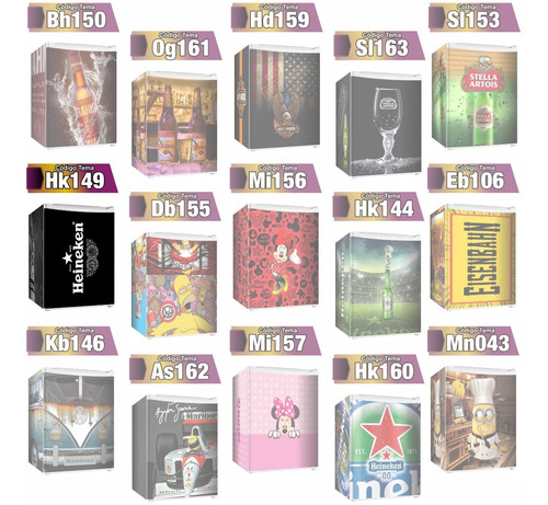 Imagem 1 de 2 de Adesivo Envelopamento De Frigobar Hk149 Md65