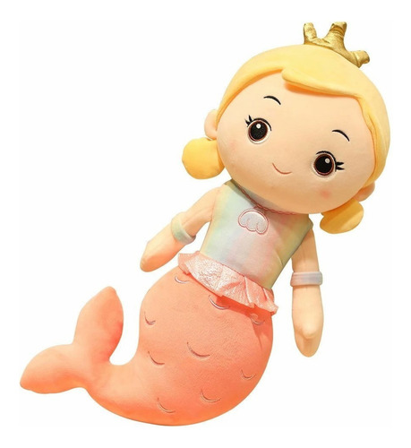 Almohada De Sirena Muñeca Princesa Peluche Juguete 50 Cm