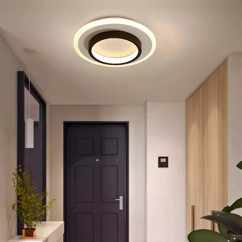 Lámpara De Techo Moderna 265v 32w Luz De 3 Colores Redonda