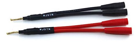 Adaptador De Enchufe Tipo Banana Wjstn Splitter 1m-2f, Paque