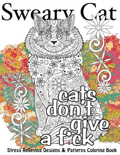 Sweary Cat Stress Relieving Designs  Y  Patterns Adult Color