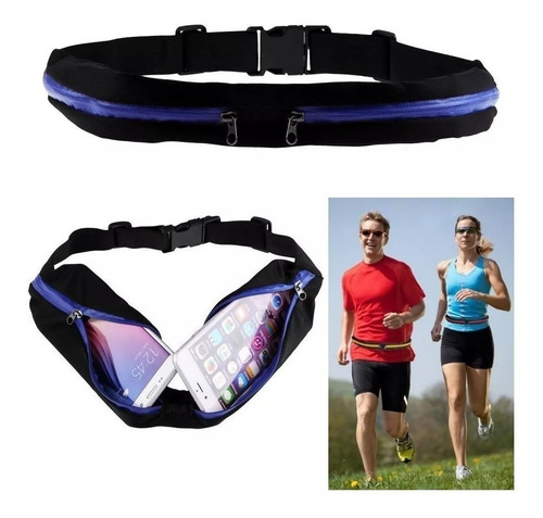 Riñonera Doble Deportiva Running Expandible Celular Botella