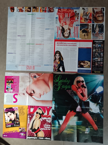 Pôsteres Restart, Rihanna,fergie, Avril , Lady E Beyoncé (Usado)
