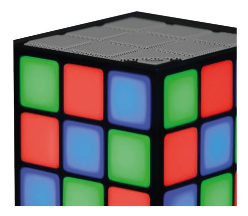 Imagen 2 de 6 de Parlante Cubo Color Led Bluetooth Portatil Touch Rgb