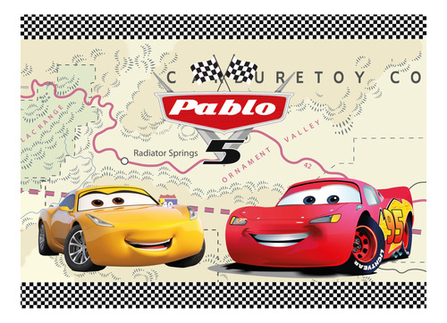 Banner Imprimible 2 X 1.5 M - Cars - Rayo Mcqueen Mod. 04